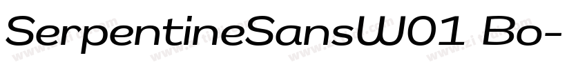 SerpentineSansW01 Bo字体转换